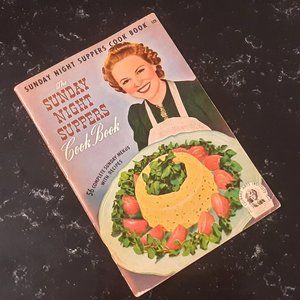 Vintage Cook Book Sunday Night Suppers Recipes Culinary Arts Institute 1942